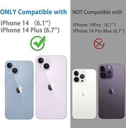Camera Lens Protector for Iphone 14 & Iphone 14 plus 2022,Premium HD Clear Tempered Glass Lens Cover Flim[Case Friendly][Scratch-Resistant][Easy Installation][Night Circle]
