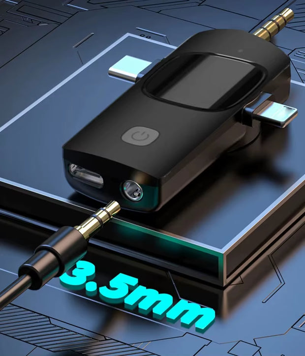 3In1 Wireless Microphone for Iphone Android Cameras Wireless Microphone for Interviews Vlog Noise Cancelling Lavalier Microphone