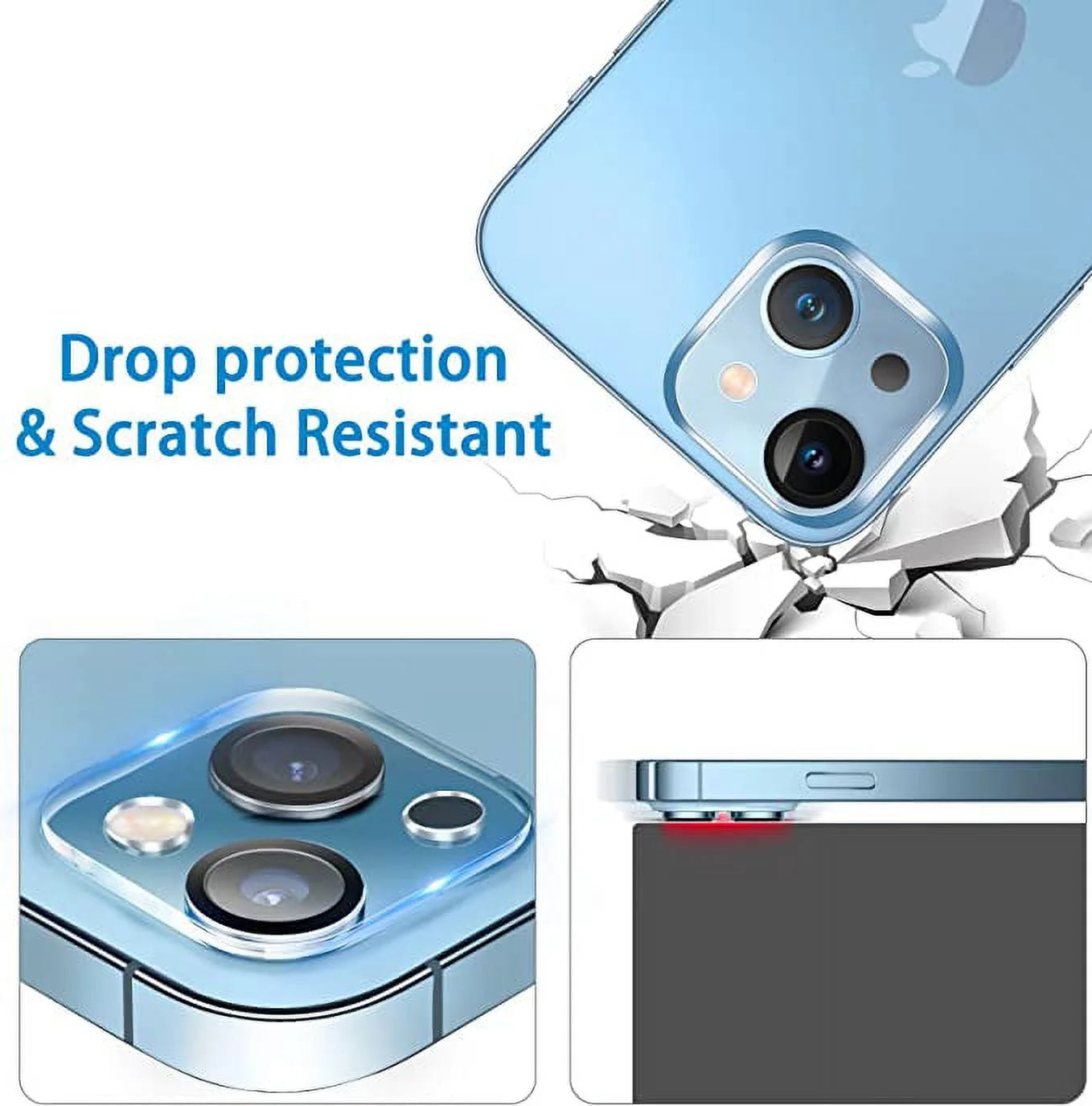 Camera Lens Protector for Iphone 14 & Iphone 14 plus 2022,Premium HD Clear Tempered Glass Lens Cover Flim[Case Friendly][Scratch-Resistant][Easy Installation][Night Circle]